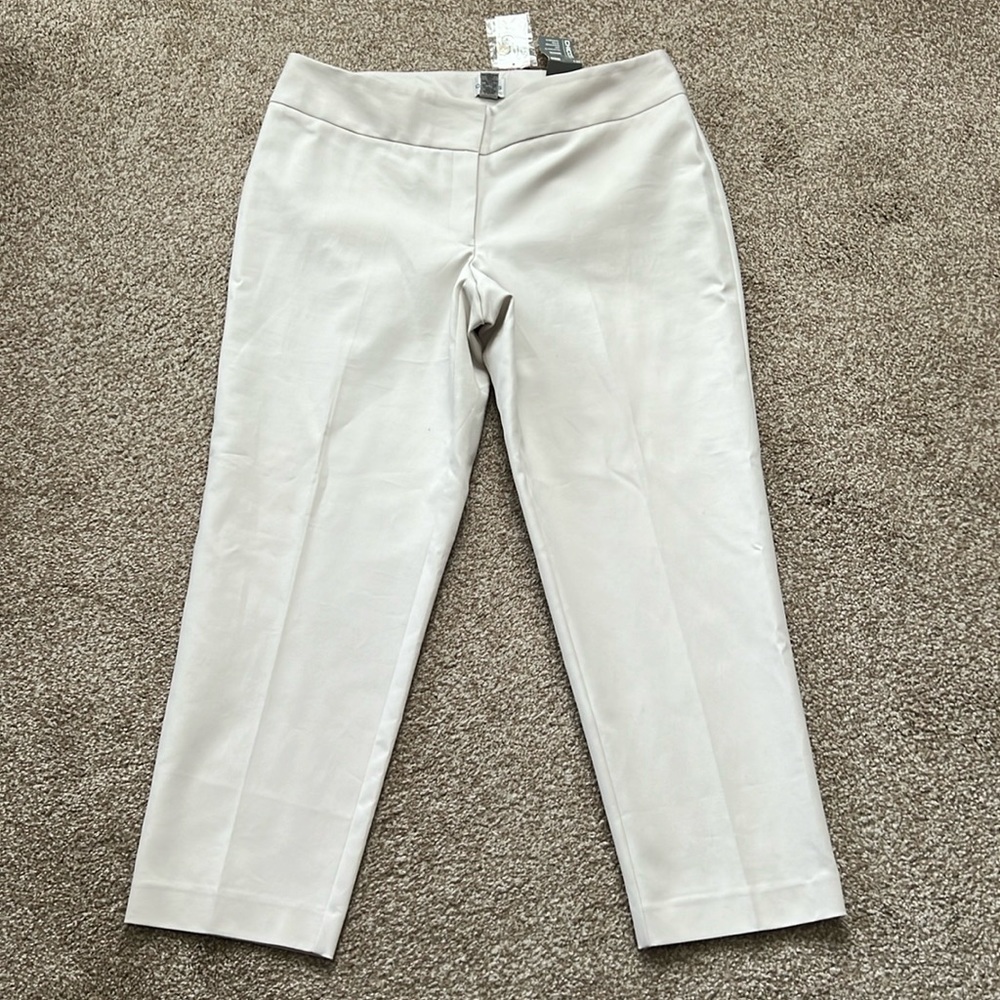 NWT Chicos Modern Fit tan chino Pant sz 3 (16)